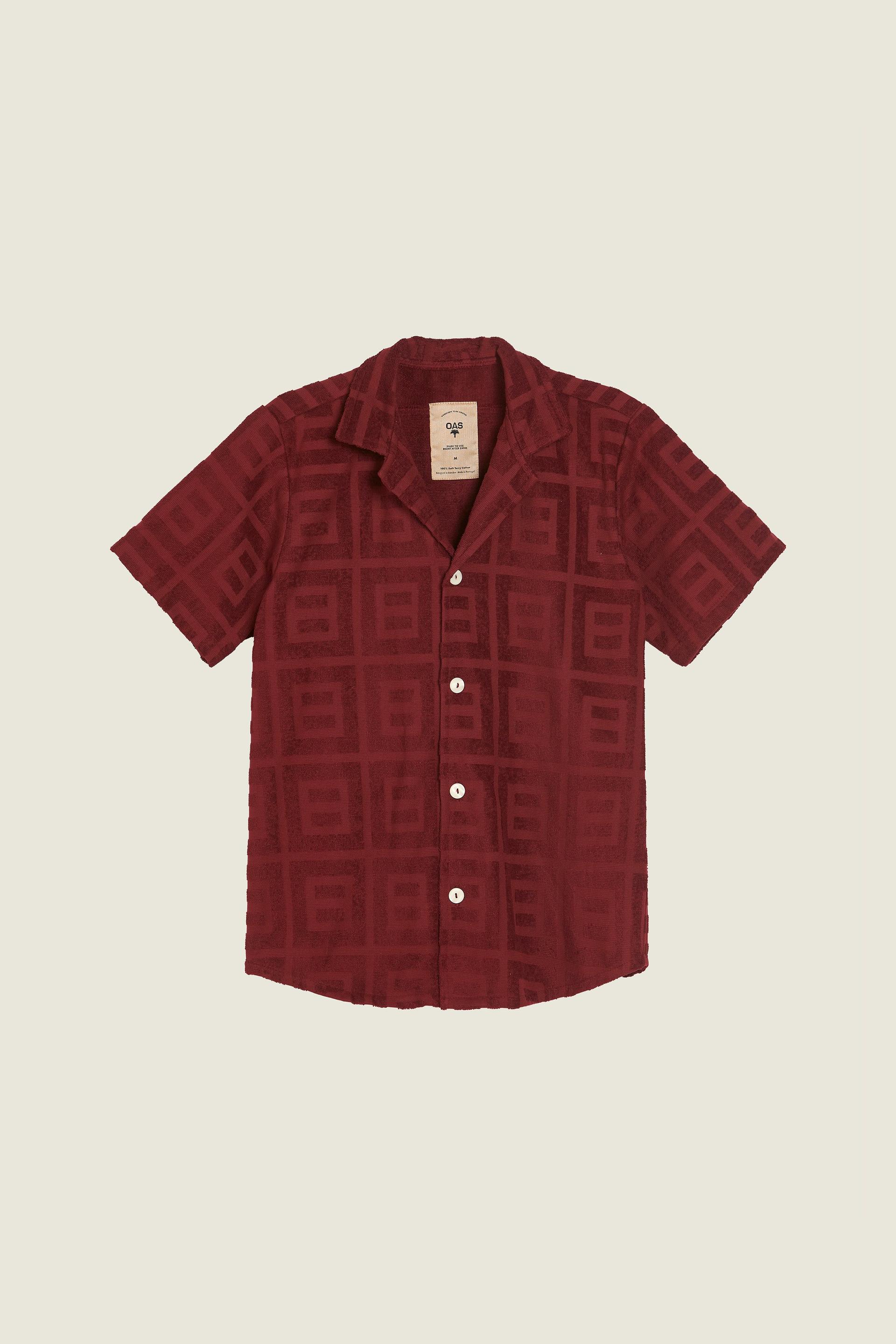 Burgundy Terrace Cuba Terry Shirt