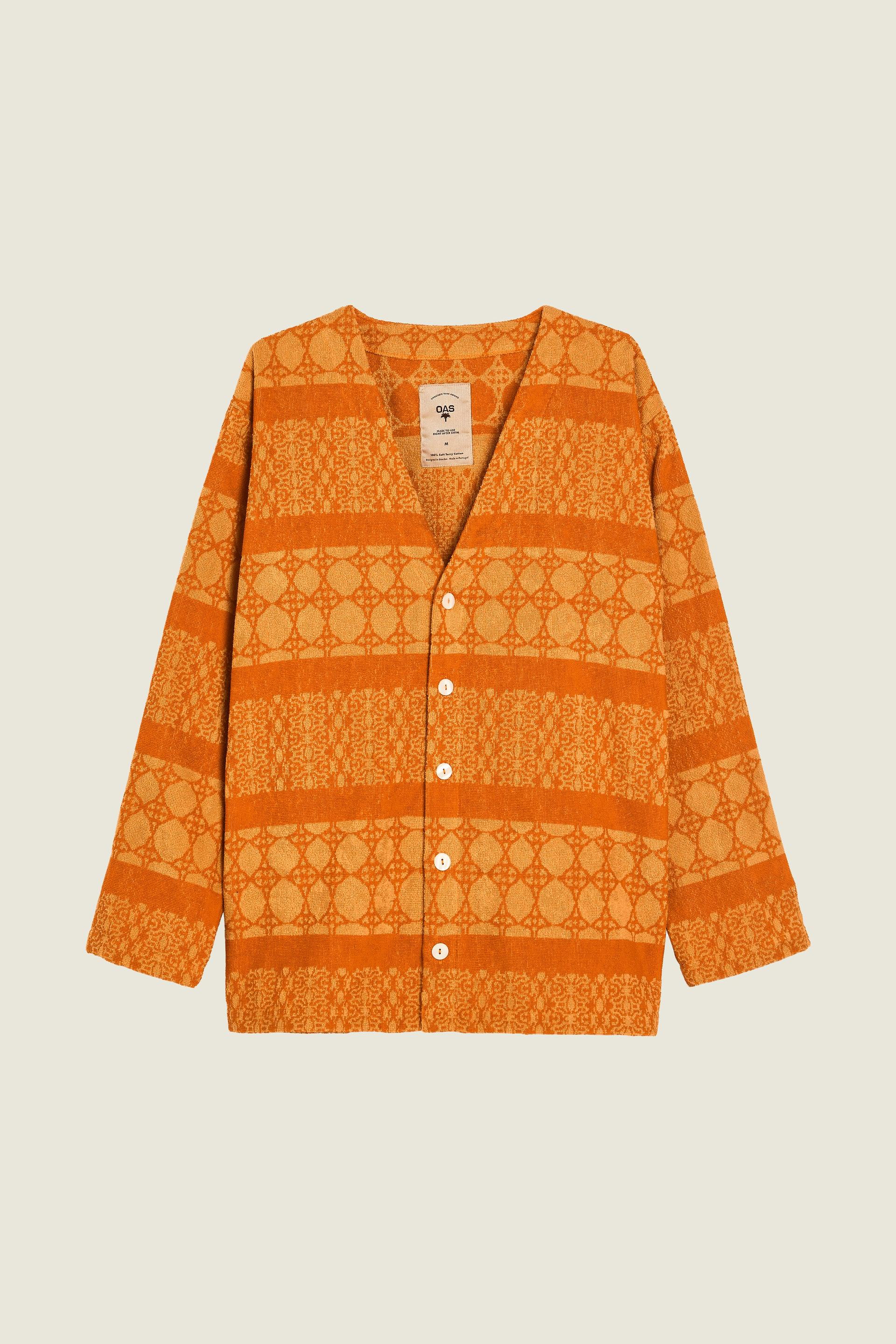 Orange Ventura Frotté-cardigan