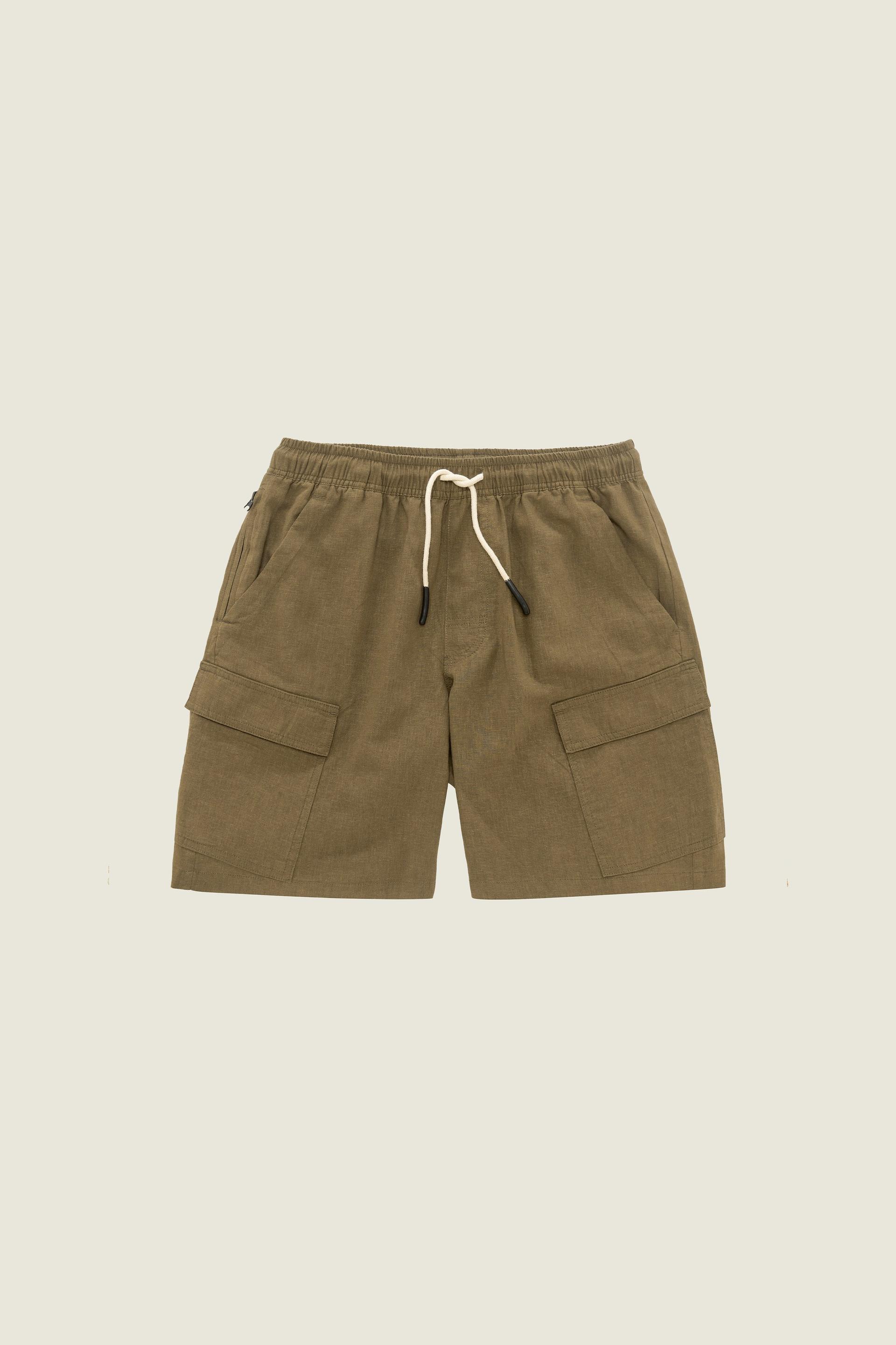 Army Cargo Leinen-Shorts