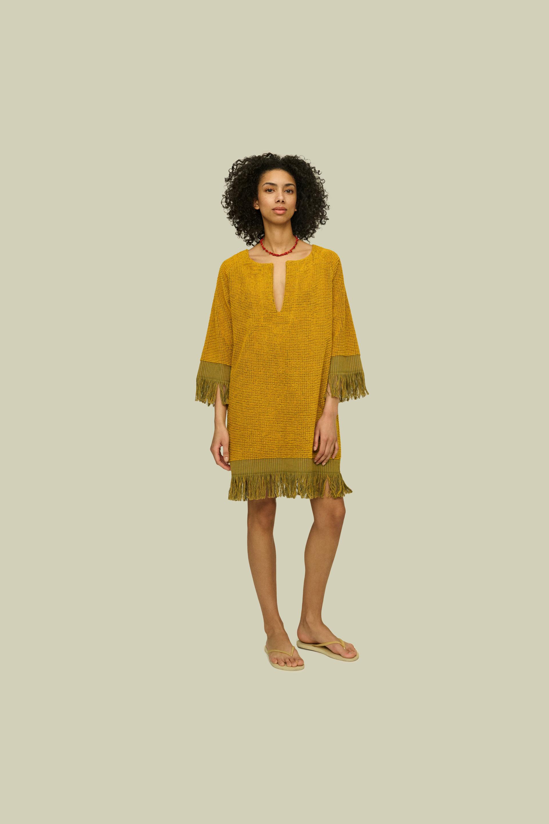 Mustard Odilia Terry Dress