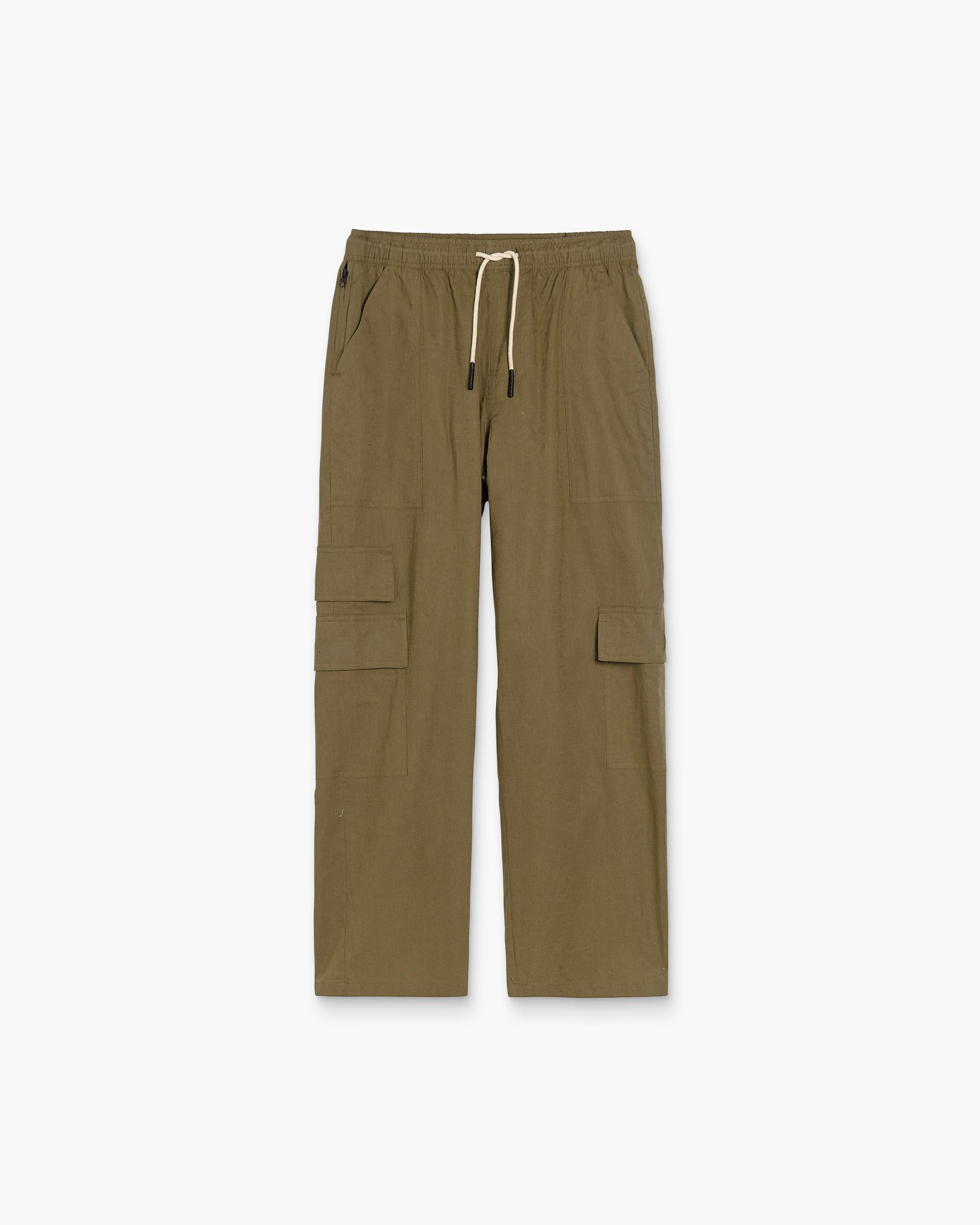 Army Cargo Linen Pants
