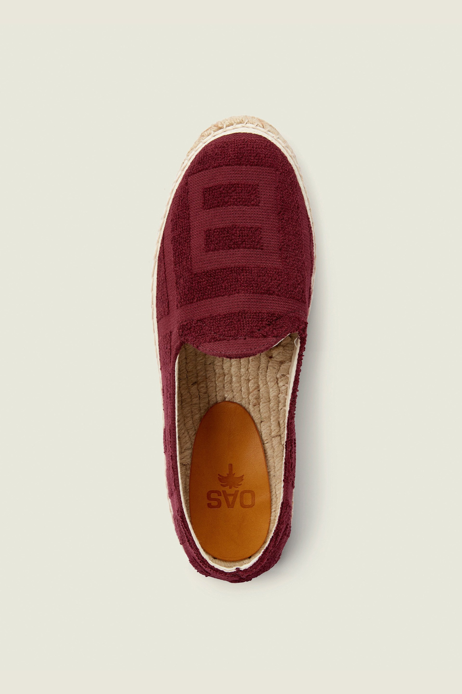 burgundy espadrilles