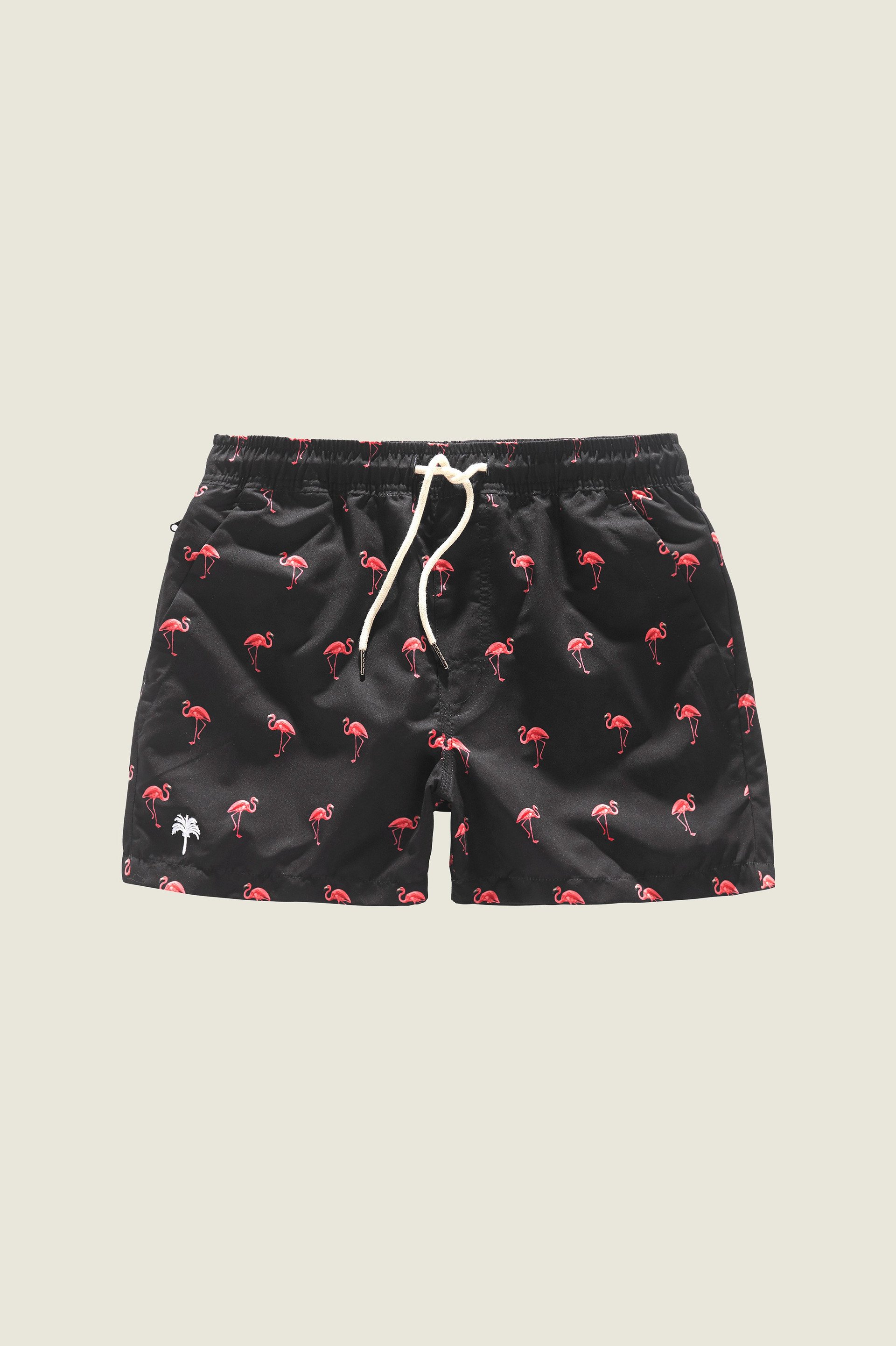 Black Flamingo Swim Shorts