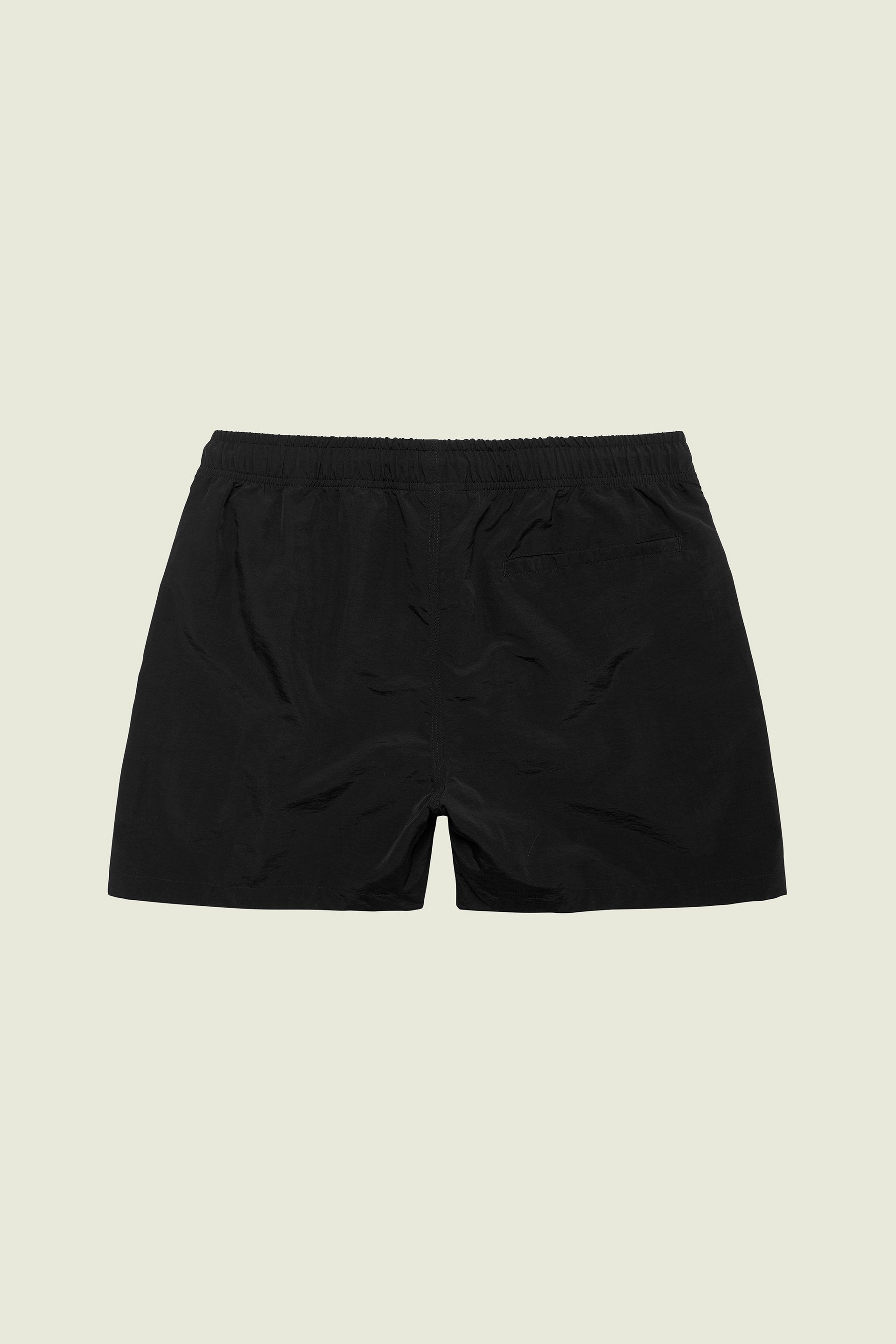 Black Nylon Swim Shorts