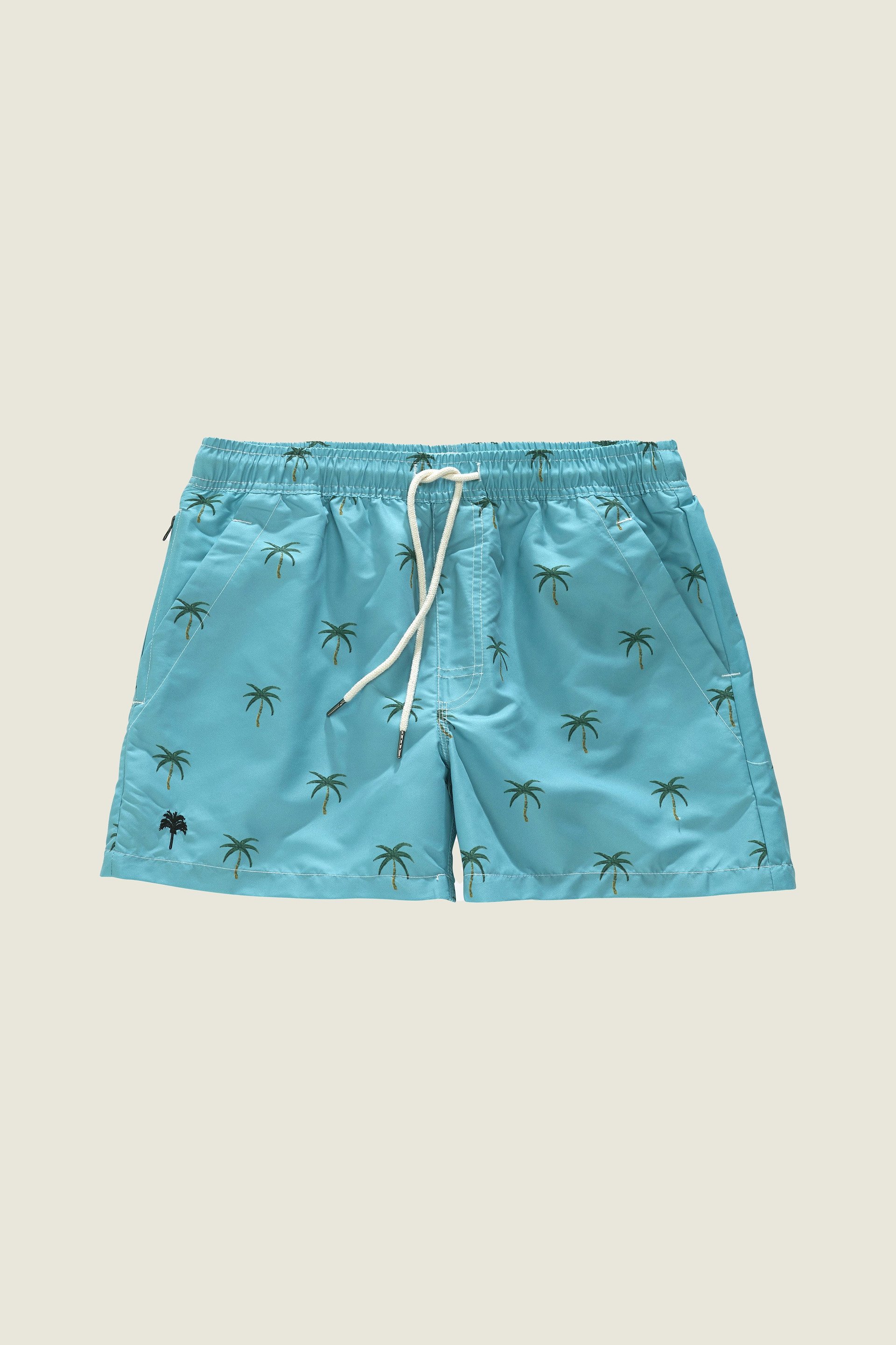 Blue Palm Swim Shorts