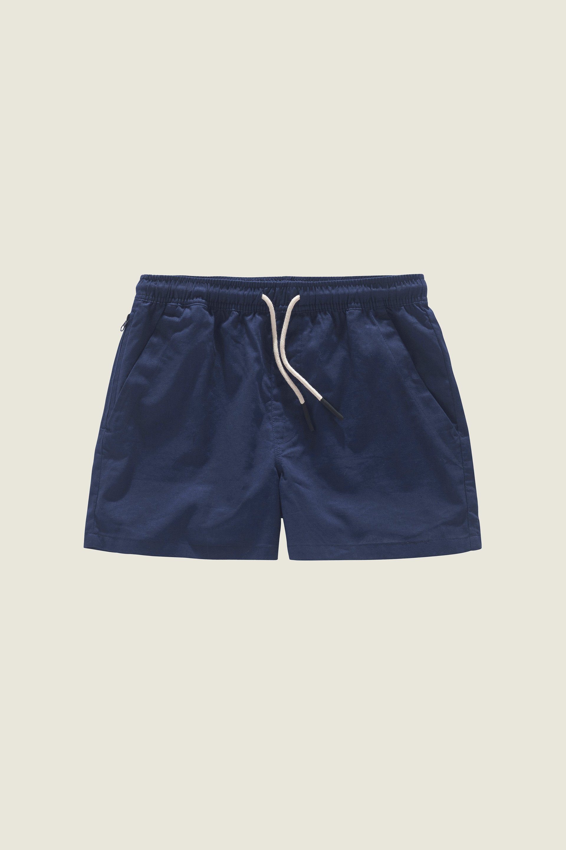 Navy Leinen-Shorts