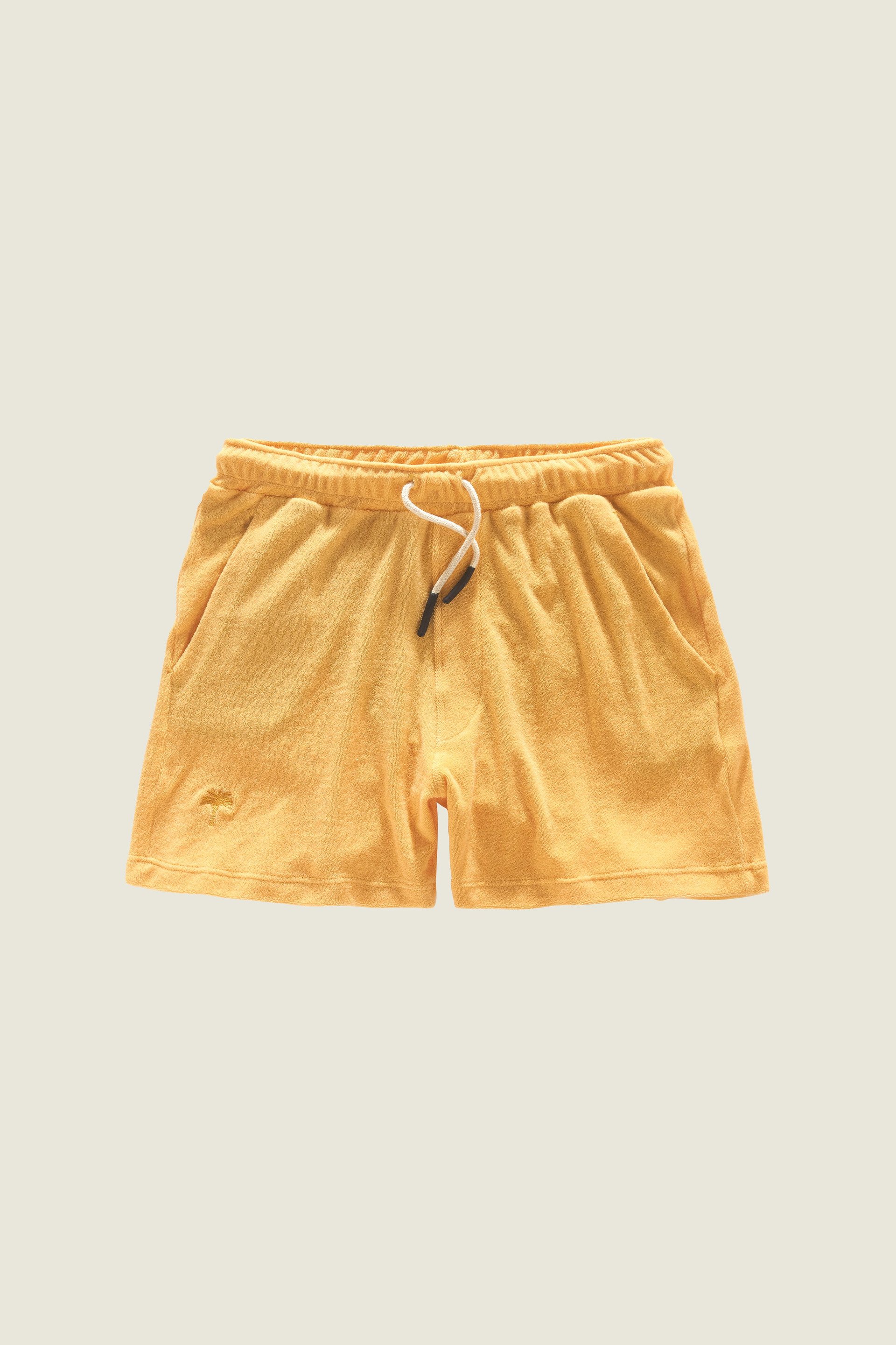 Peach Frottee-Shorts