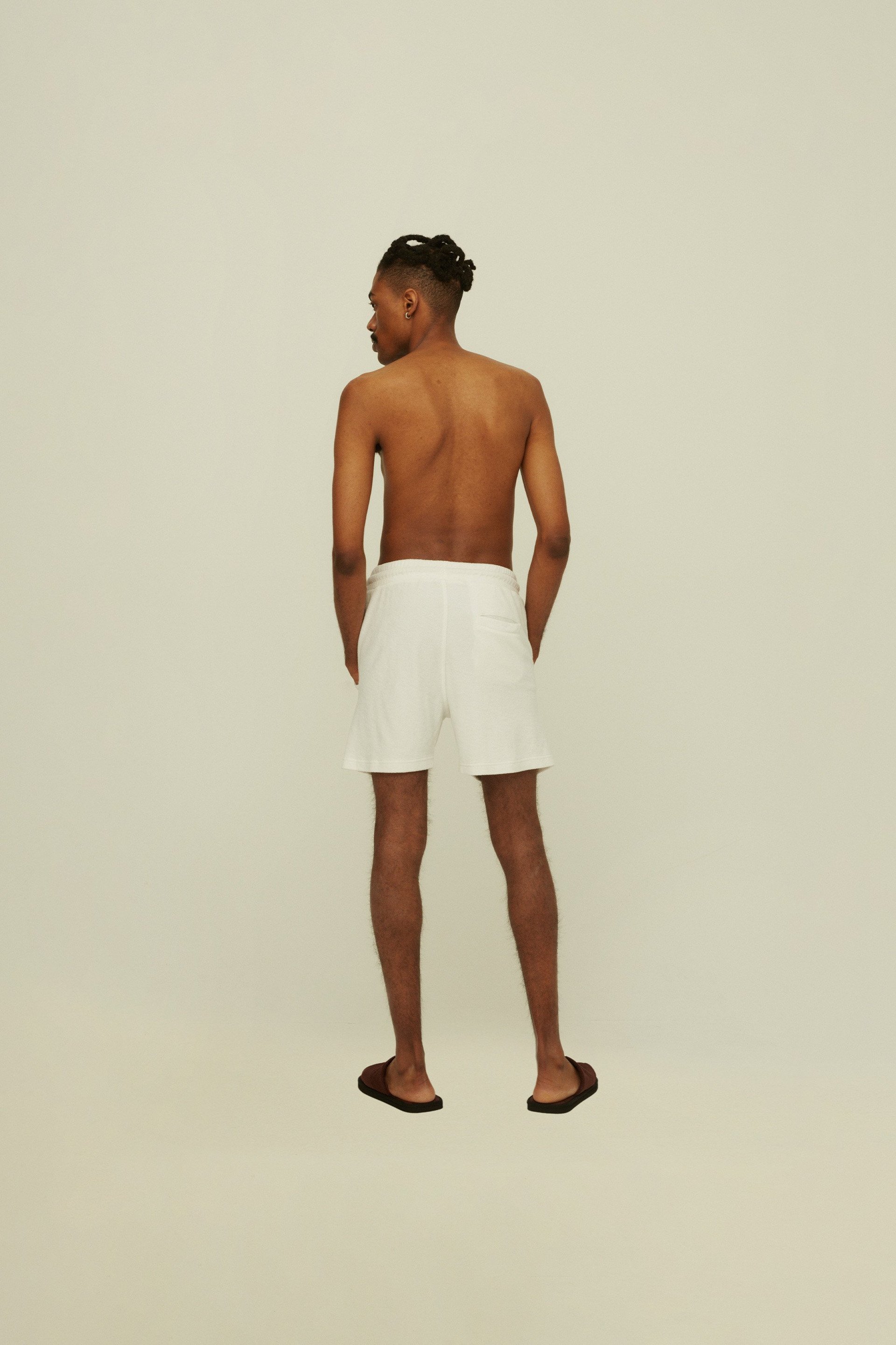 White Terry Shorts | OAS