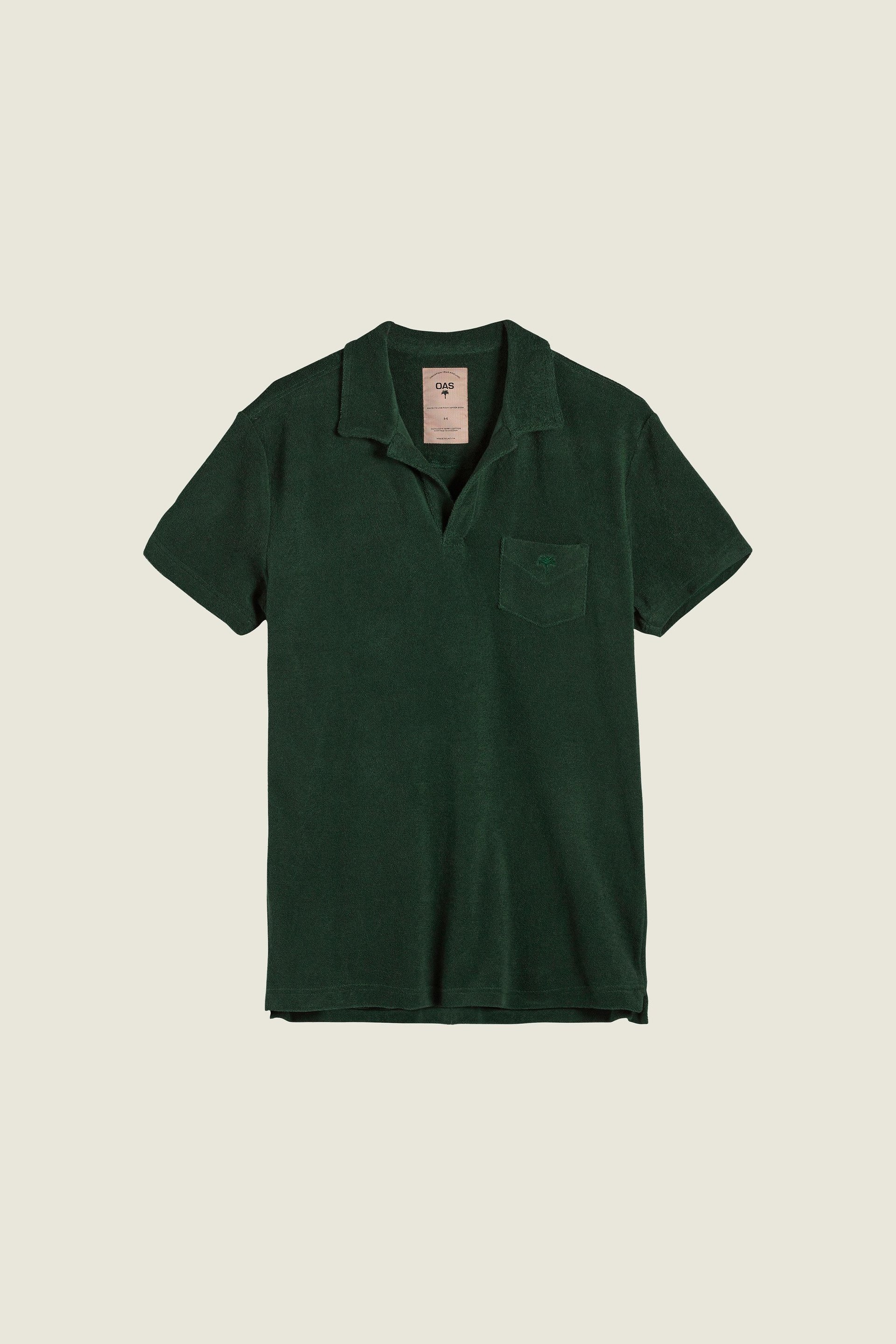 Green Polo Terry Shirt
