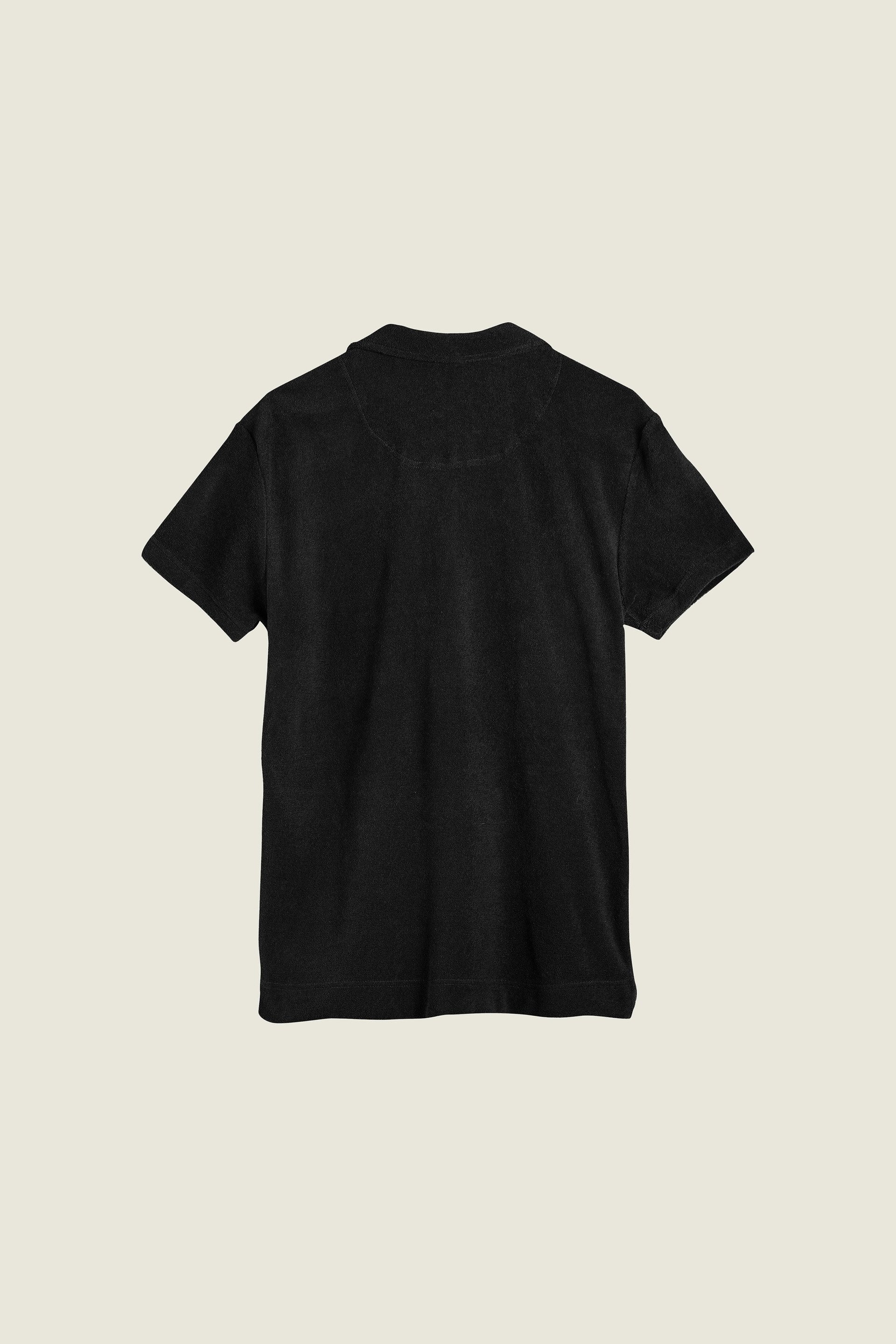 Black Polo Terry Shirt | OAS