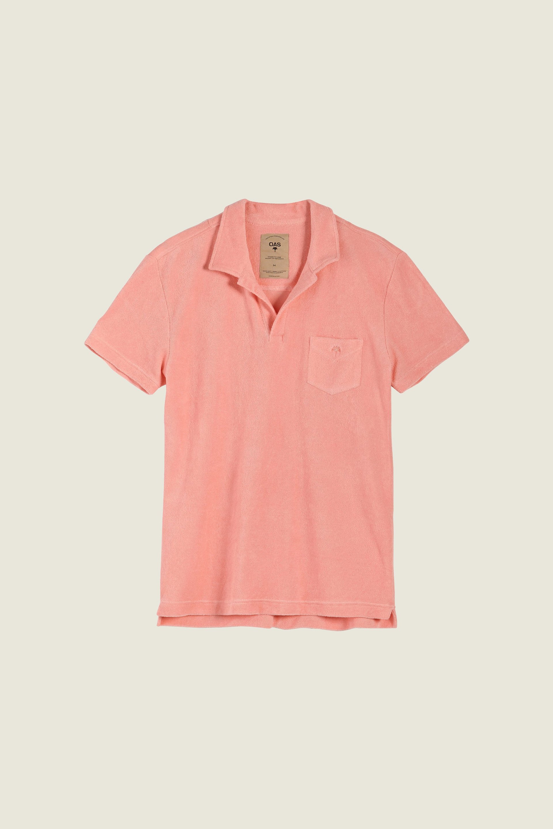 New Pink Polo-Shirt Frottee