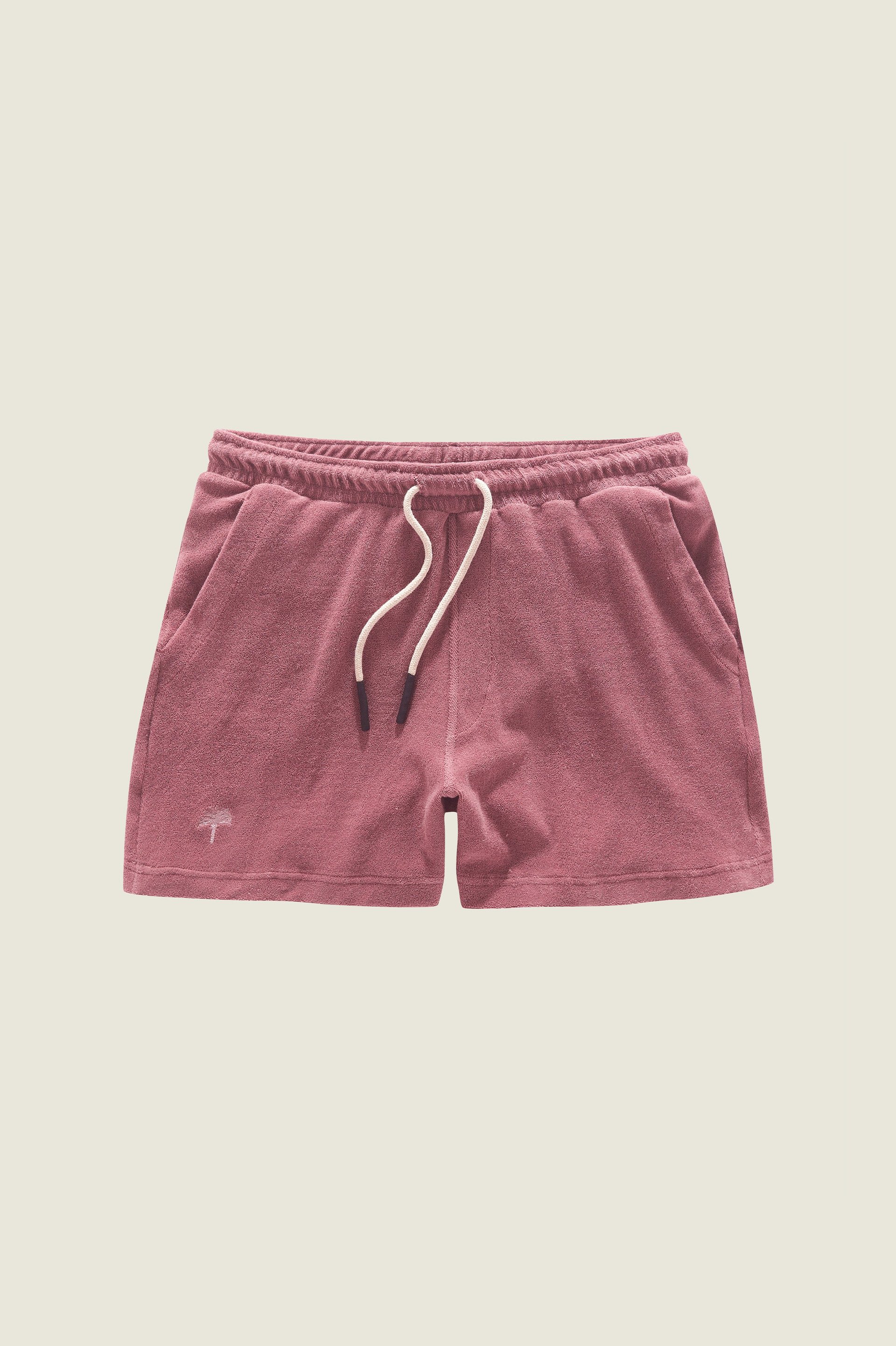 Dusty Plum Frottee-Shorts