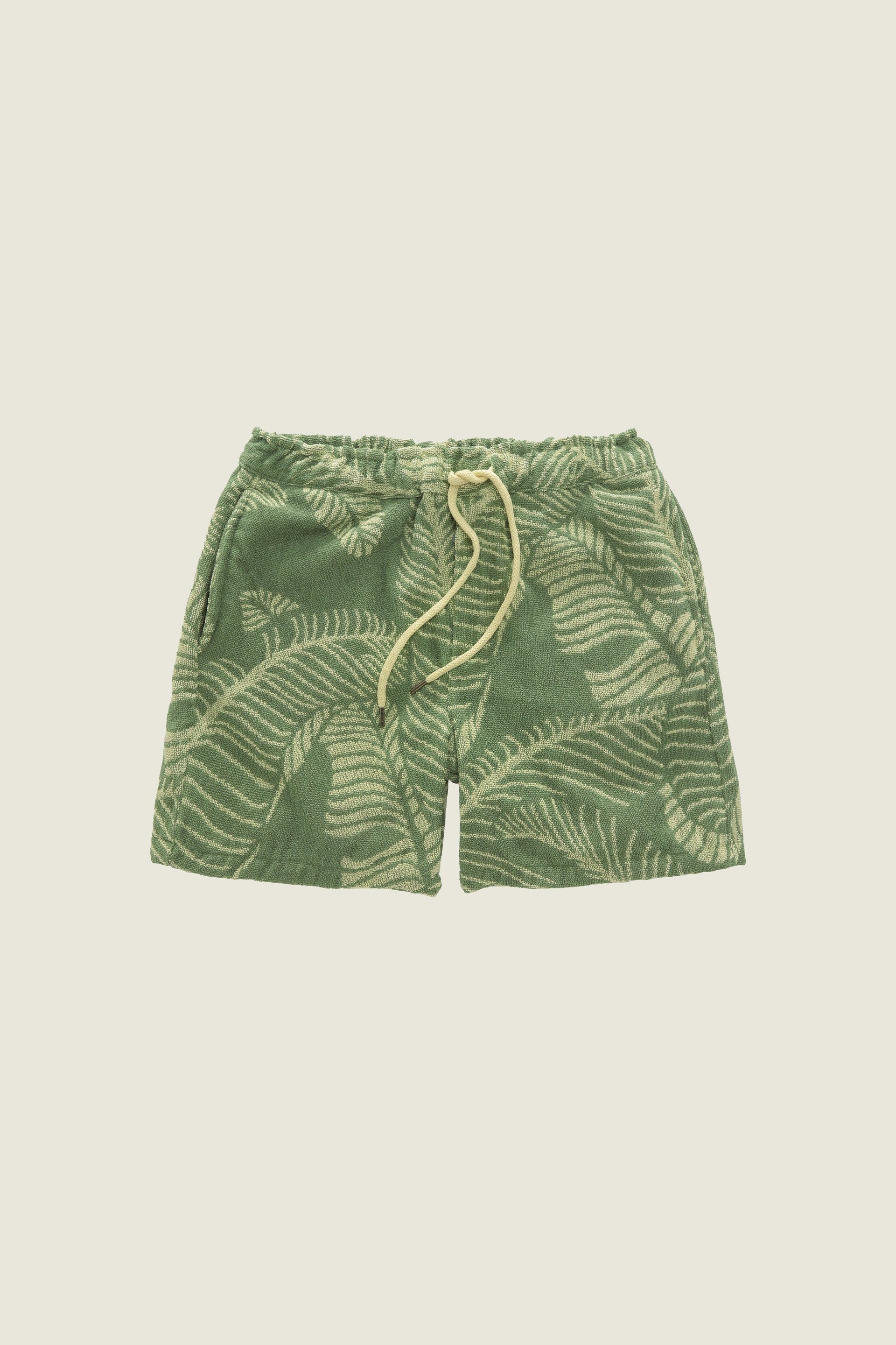 Banana Leaf Frottee-Shorts