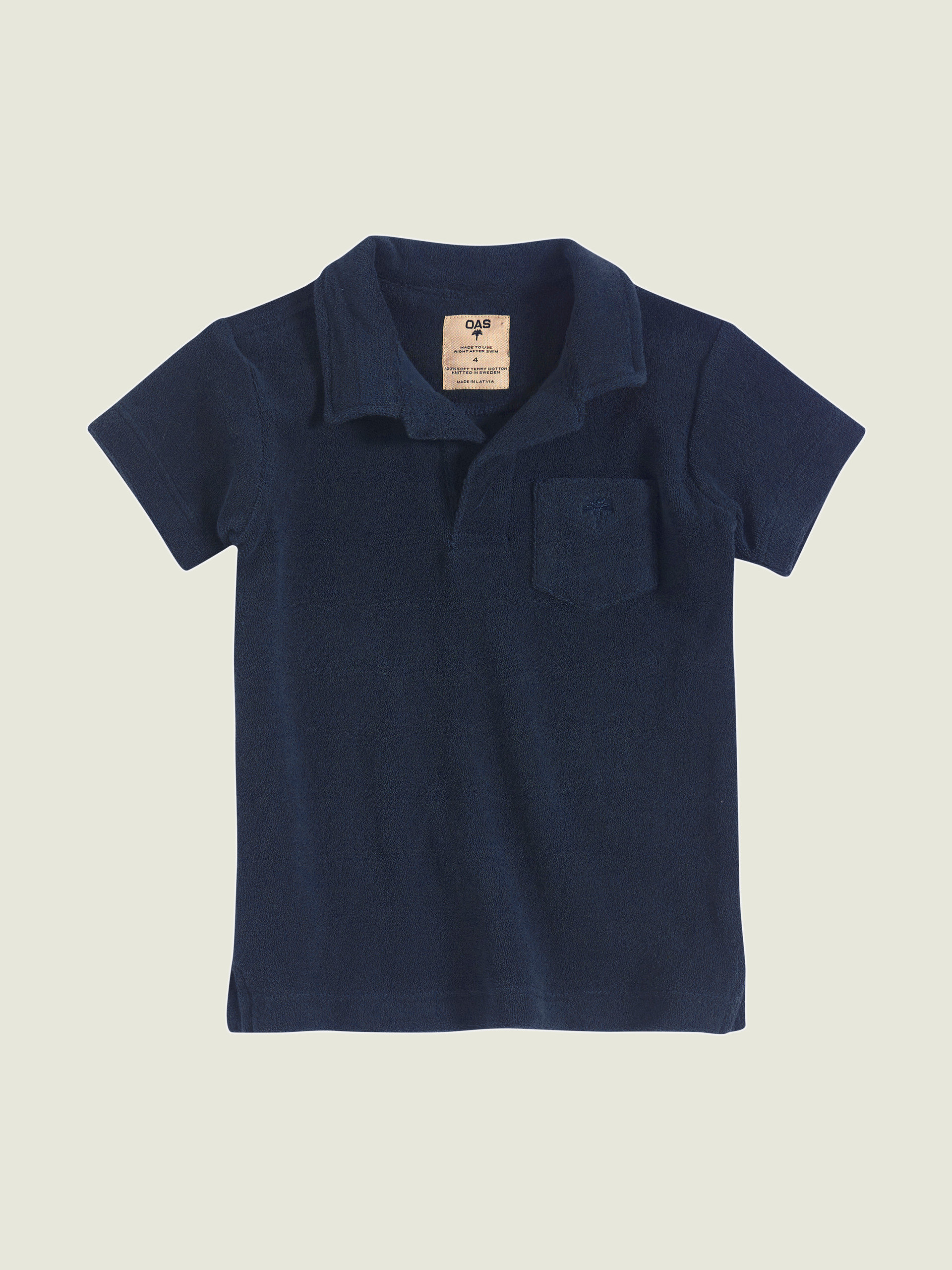 Kids Navy Terry Shirt
