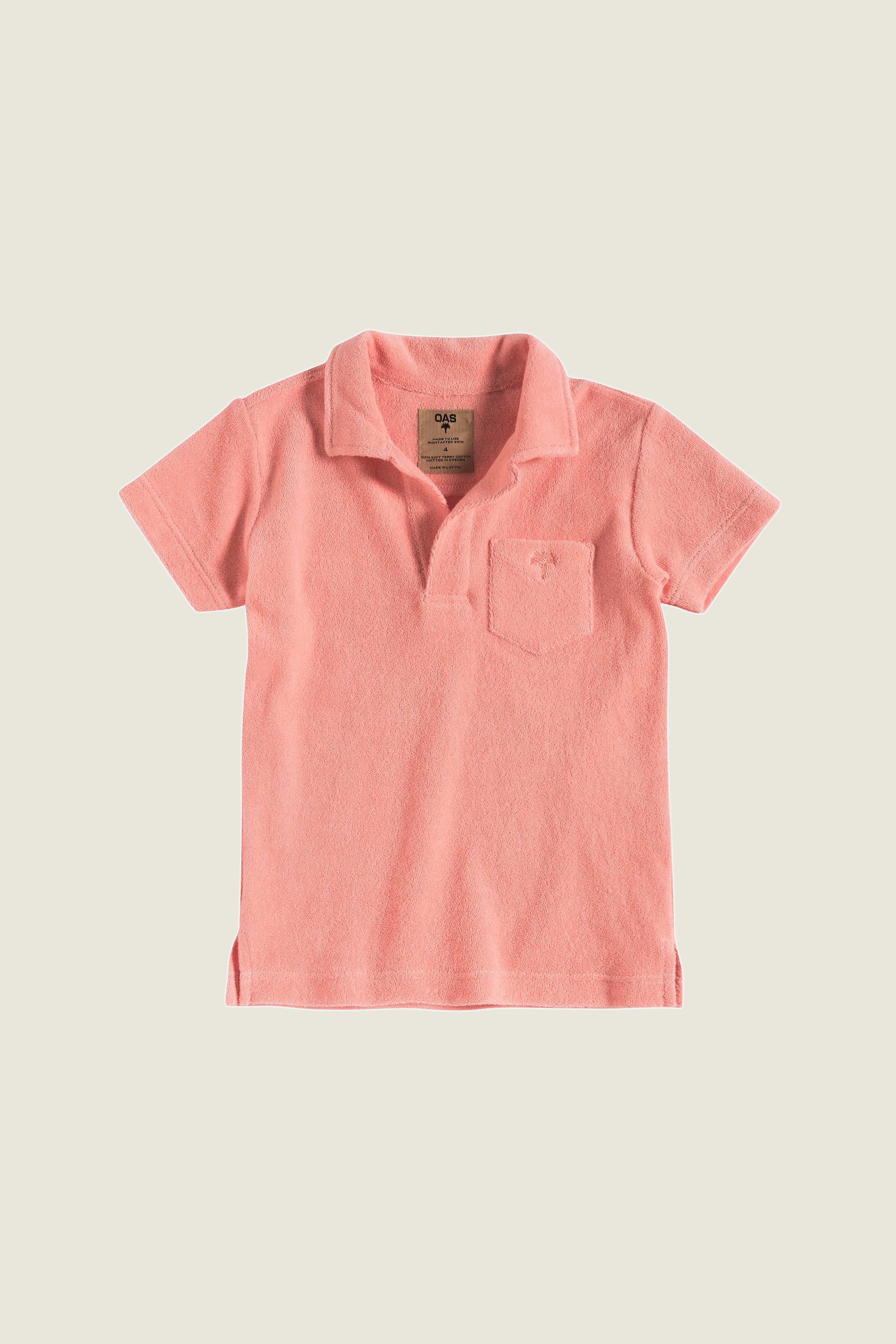 Pink Polo-Shirt Frottee Kinder