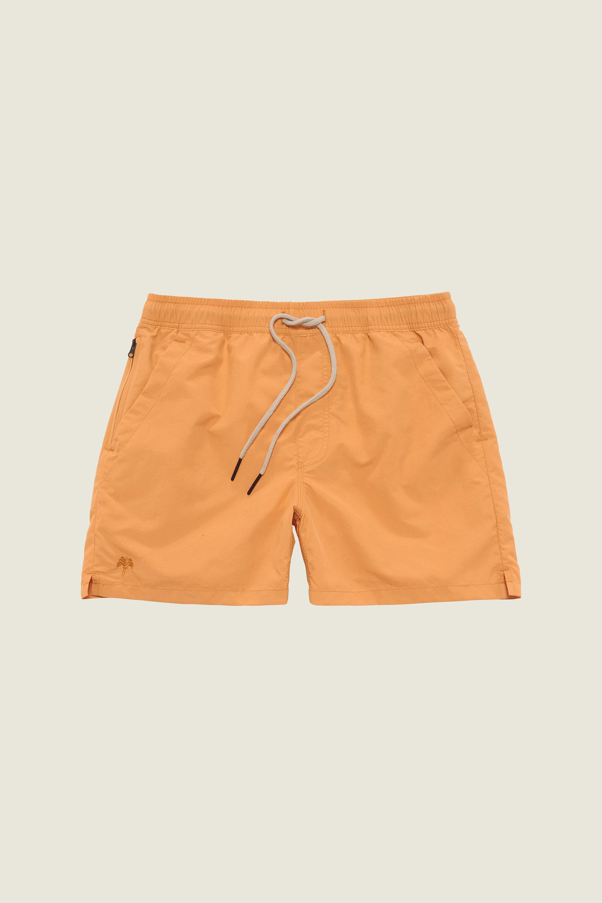 Orange Nylon Swim Shorts
