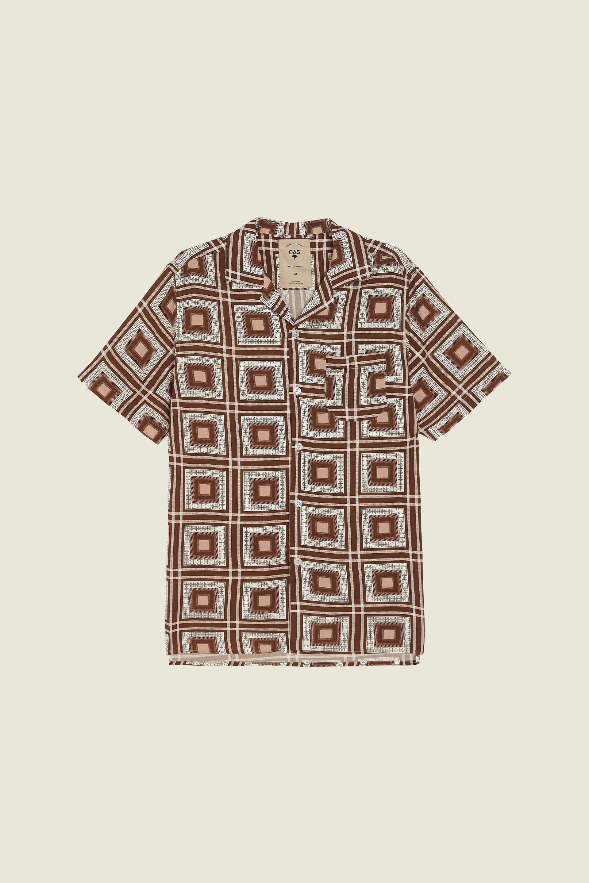 Brown Yard Viskos-skjorta