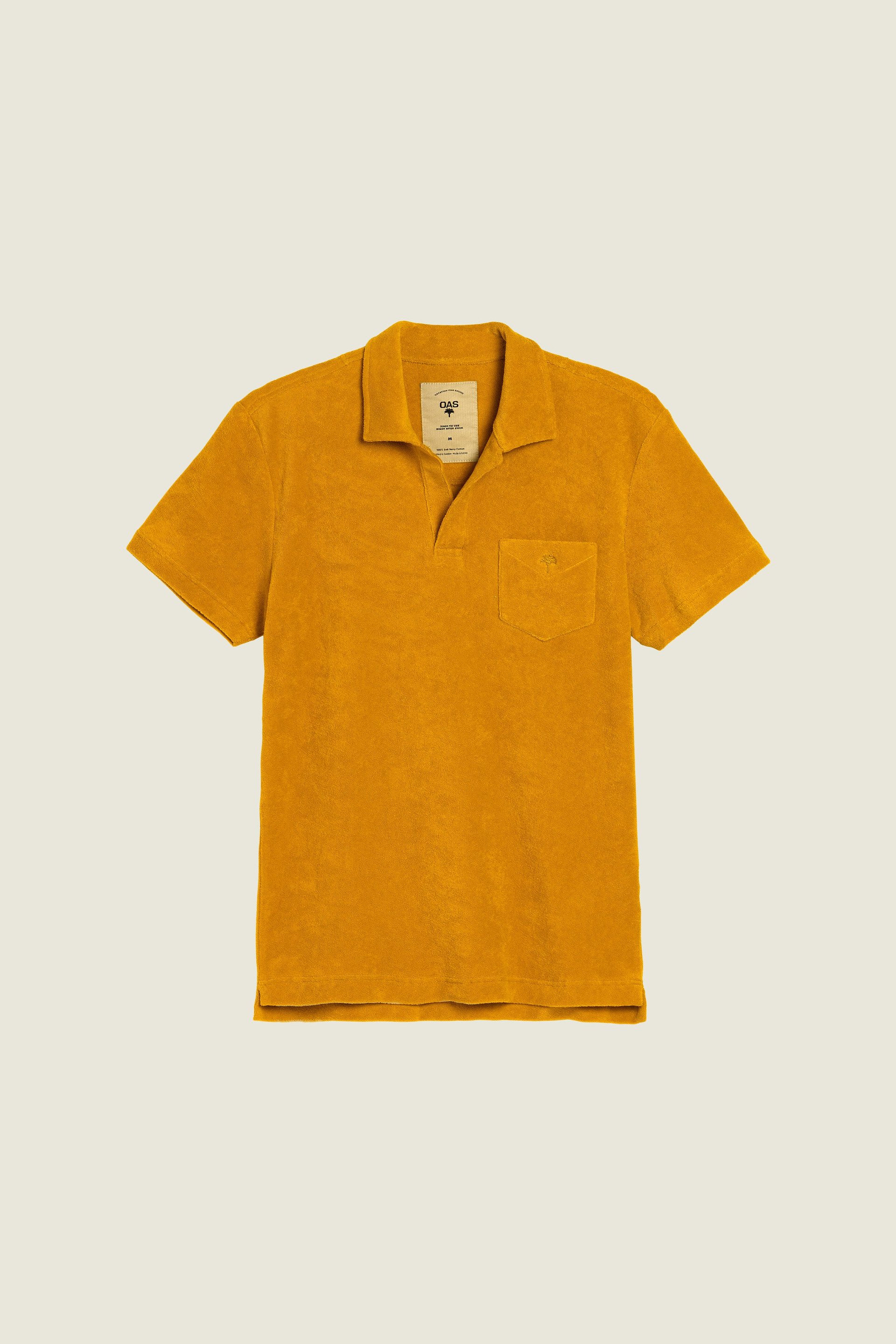 Mustard Polo Terry Shirt