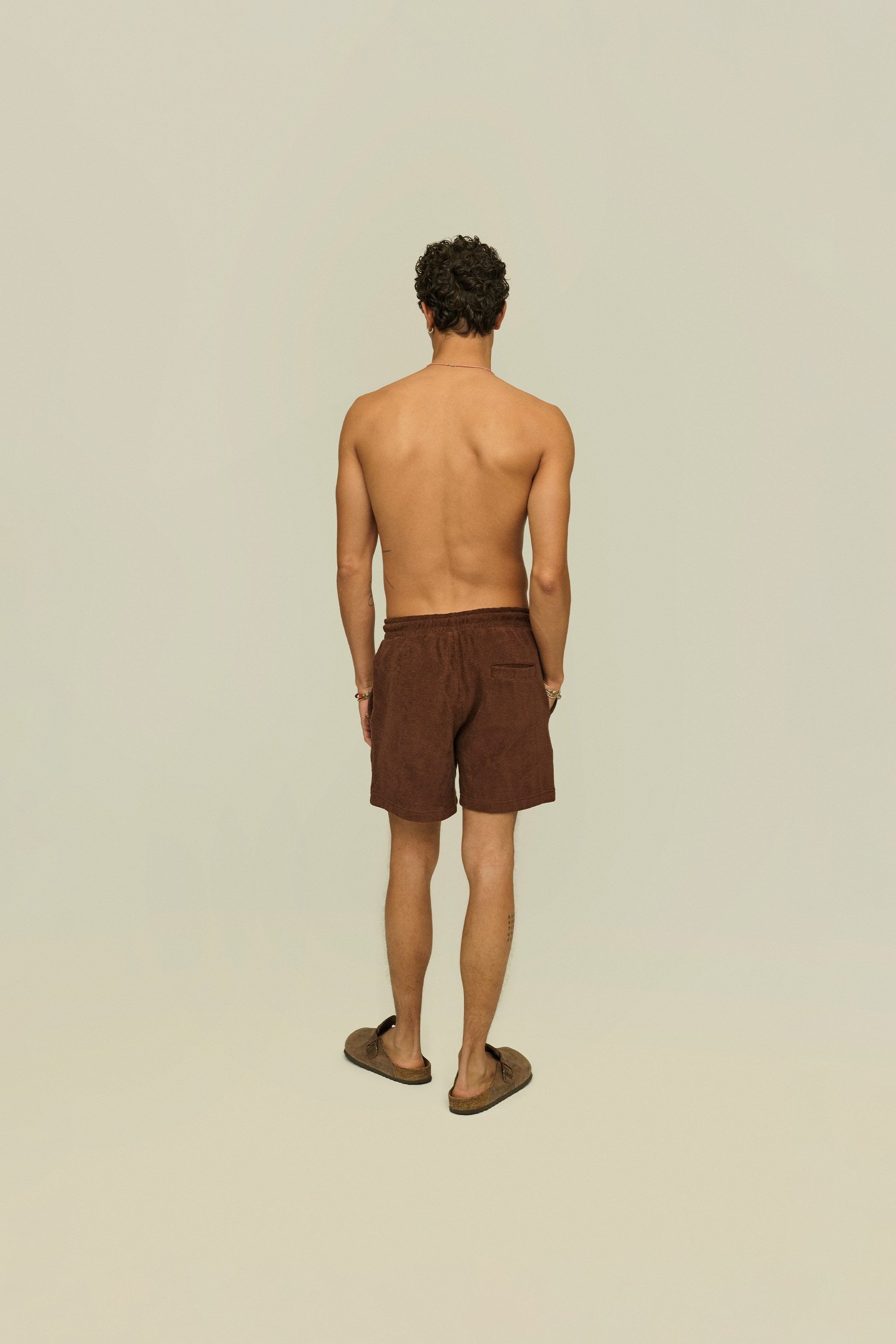 Brown Terry Shorts