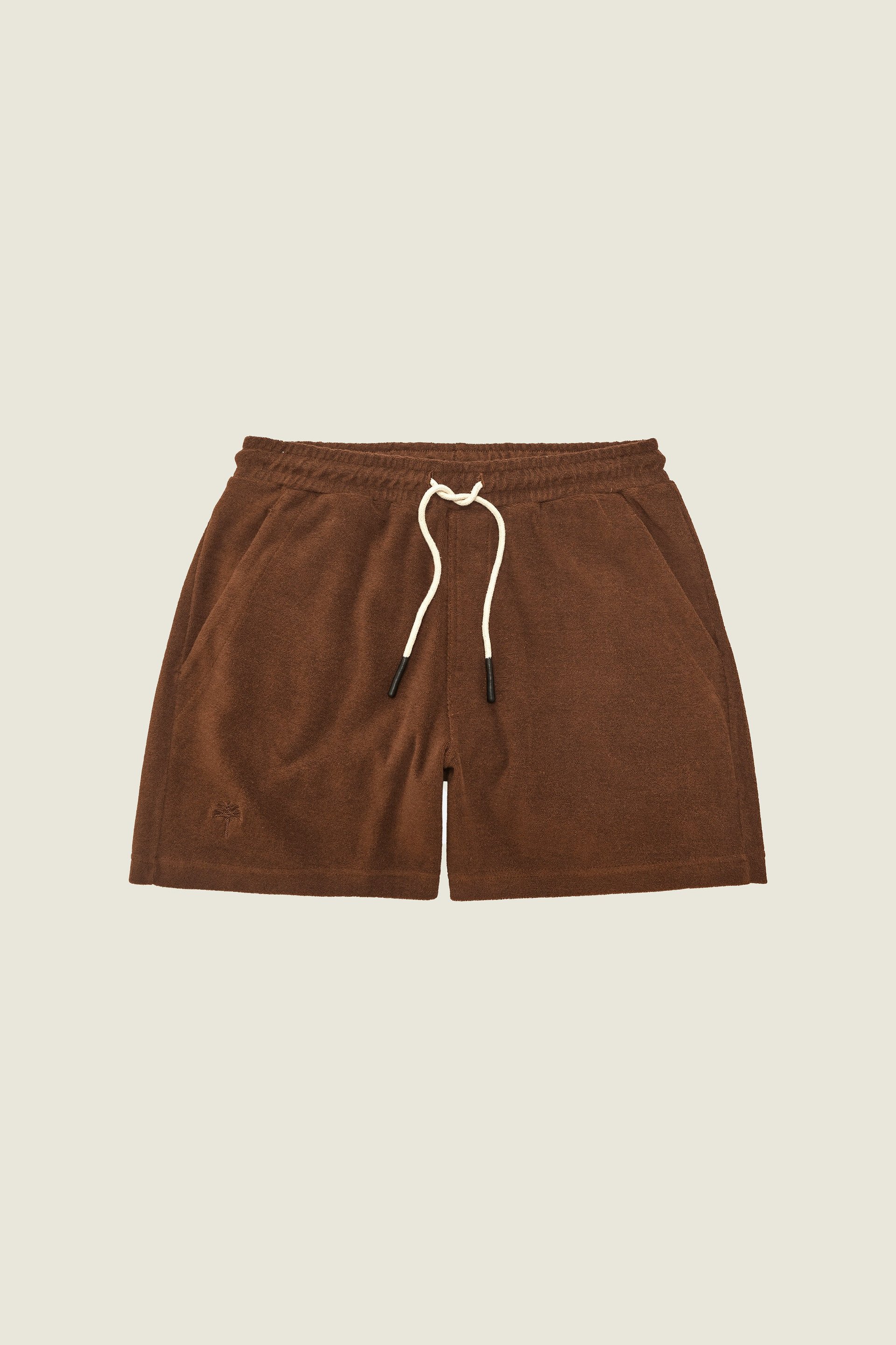 Brown Frotté-Shorts