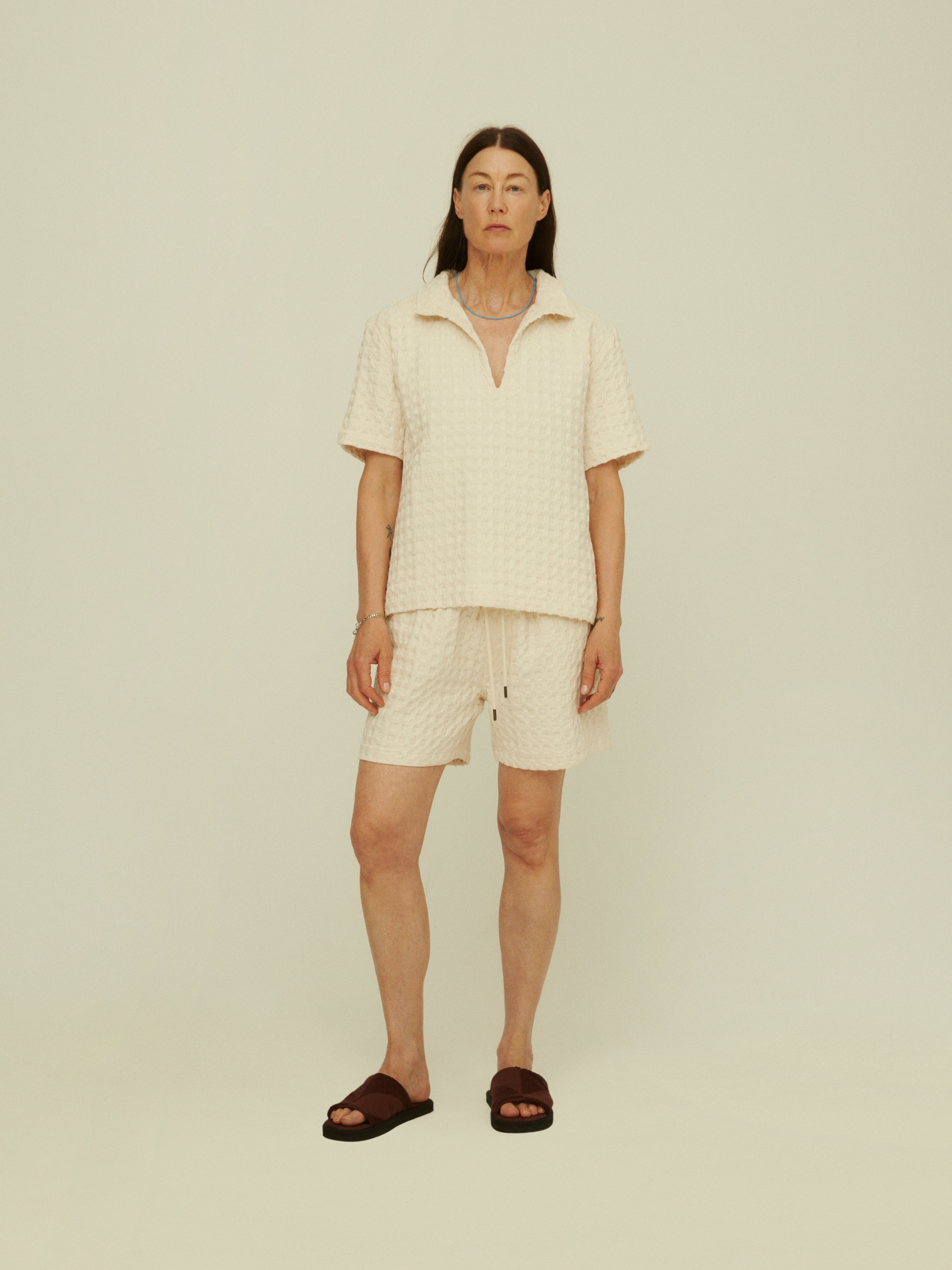 Ecru Jaffa Waffle Shirt