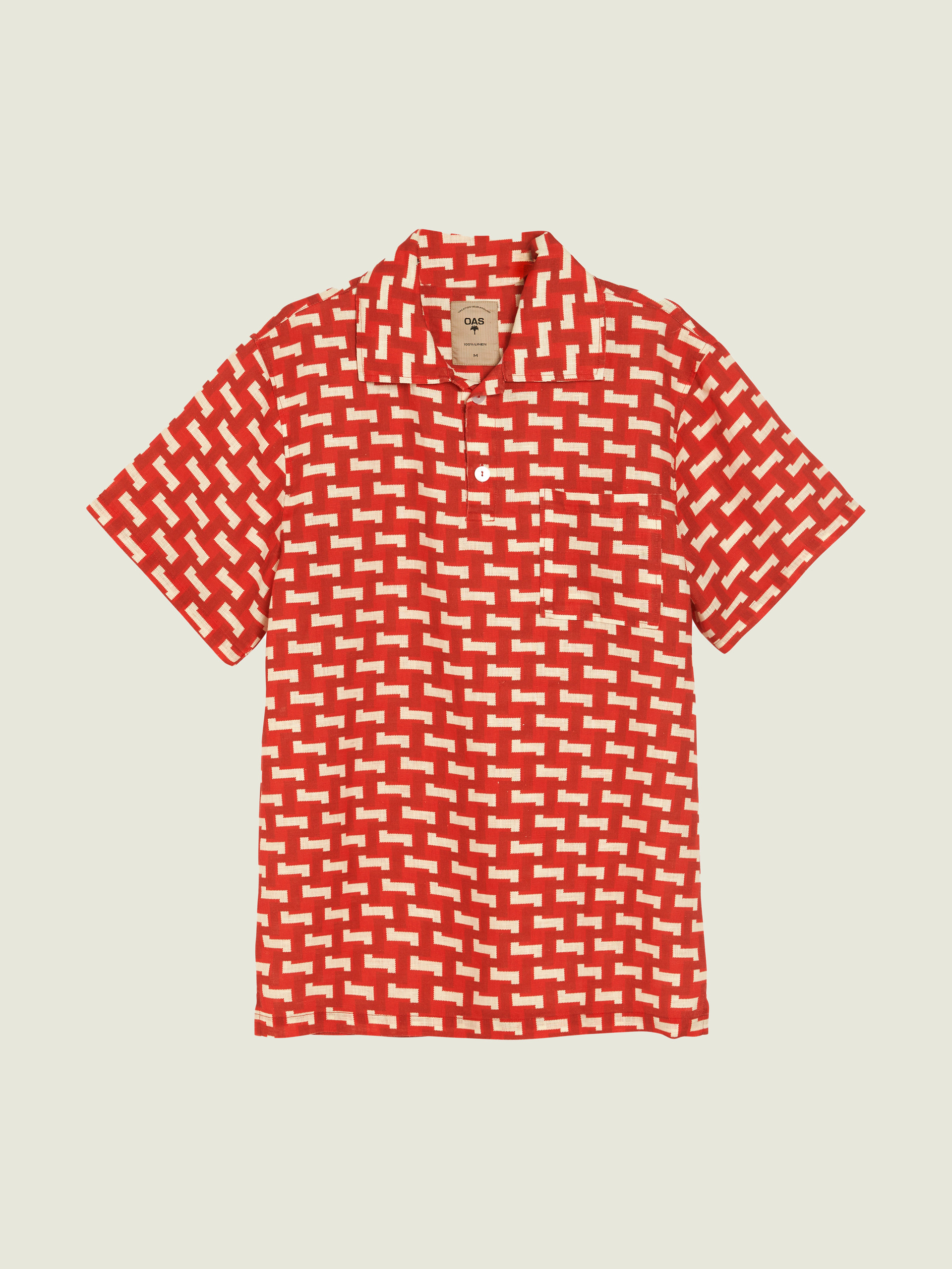 Red Layer Zig Girona Linne-Skjorta