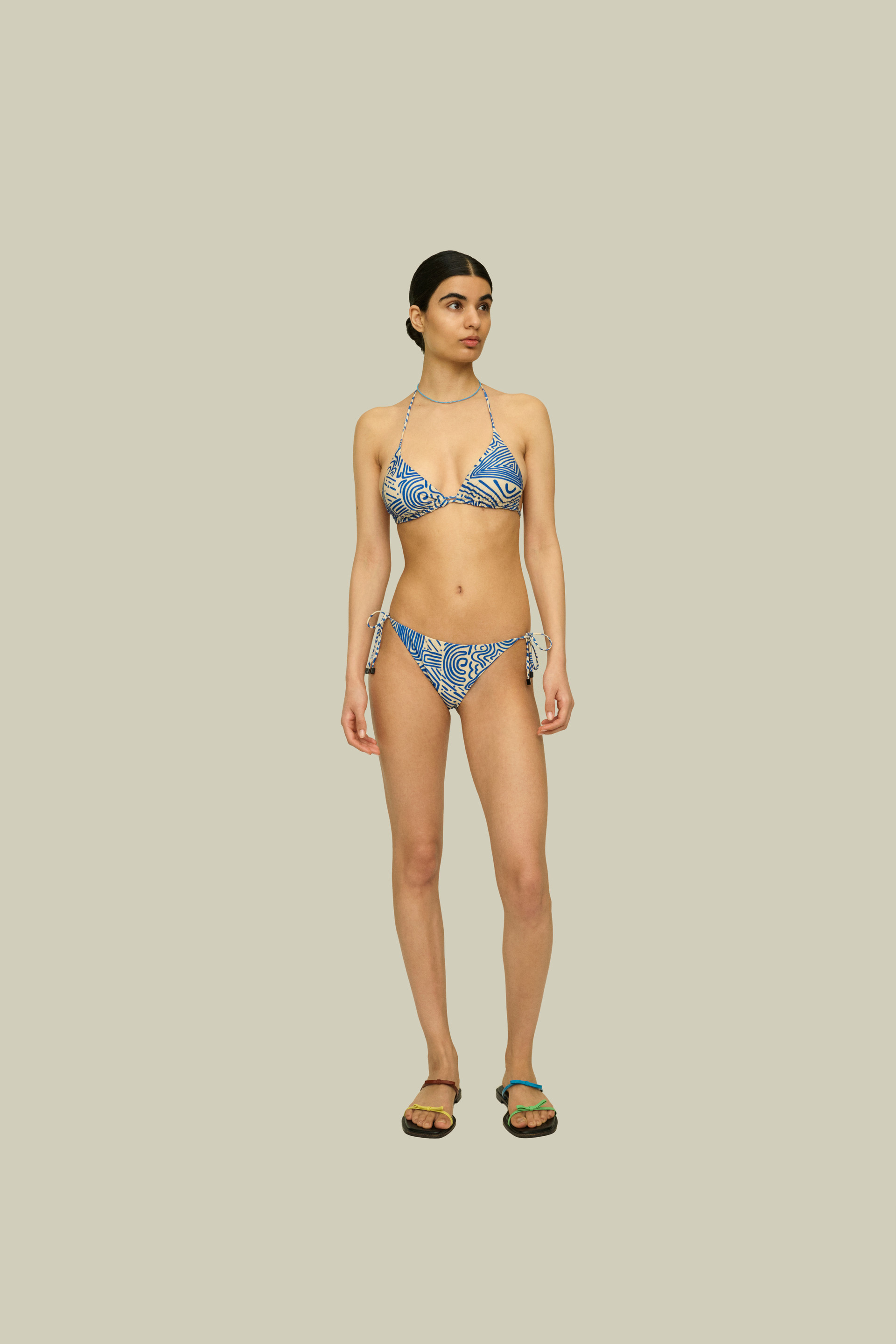 amousa Women's Fashion Split High Waist Printed Bikini With Bra Pads And No  Steel Bra Swimsuit swimsuit womens