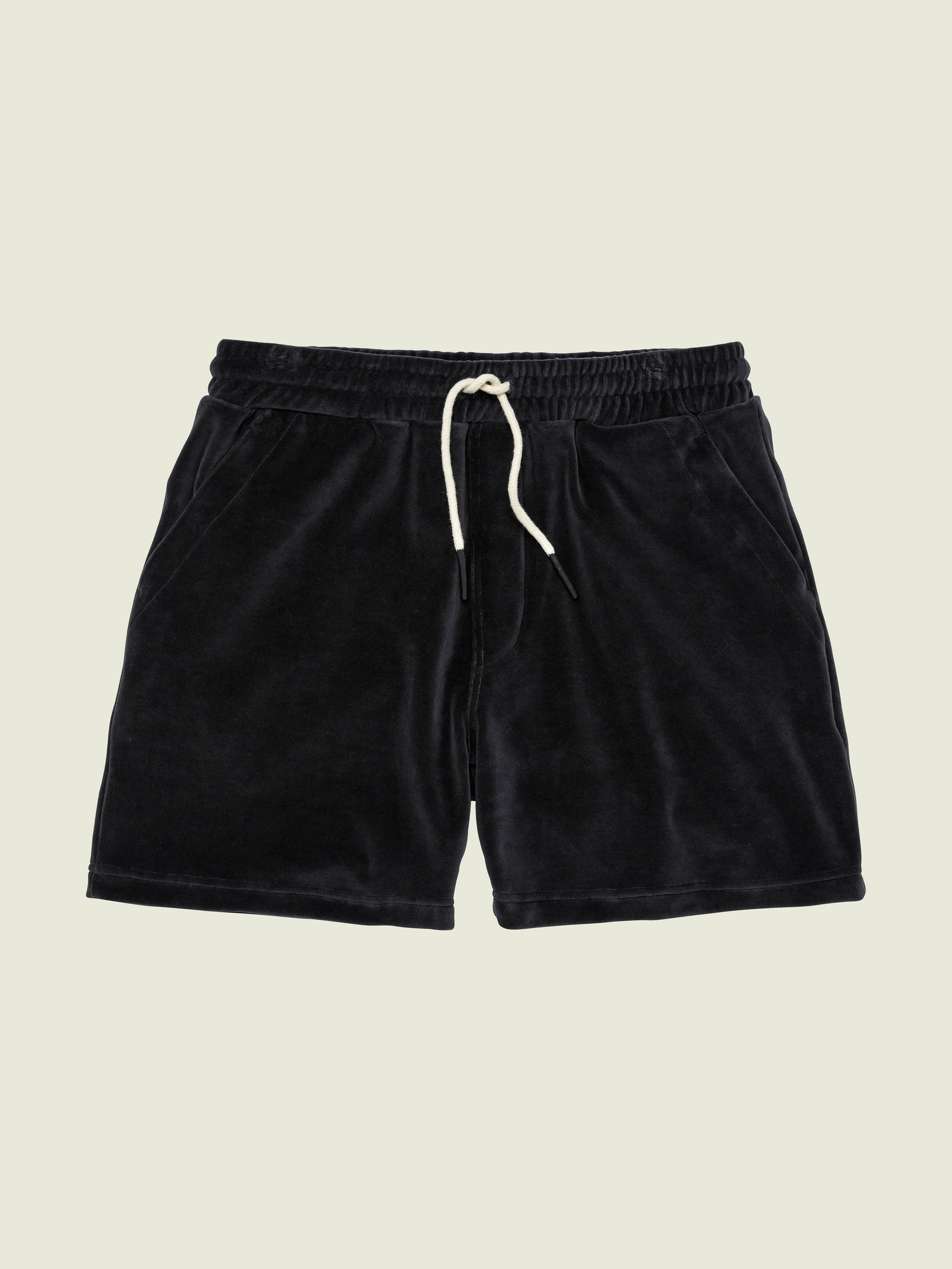 Nearly Black Velour Shorts