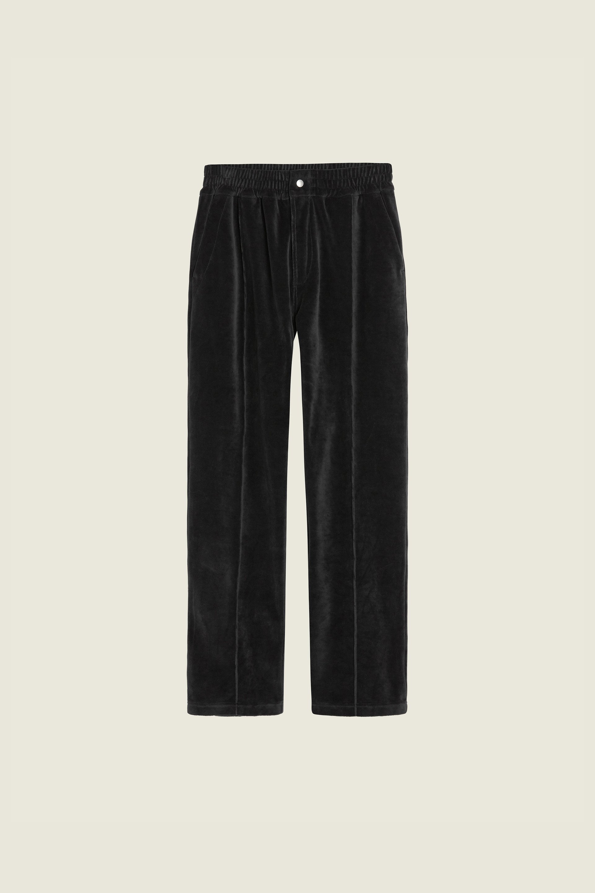 Dan Trousers - Black Velvet - Organic cotton - organic textile - Sézane