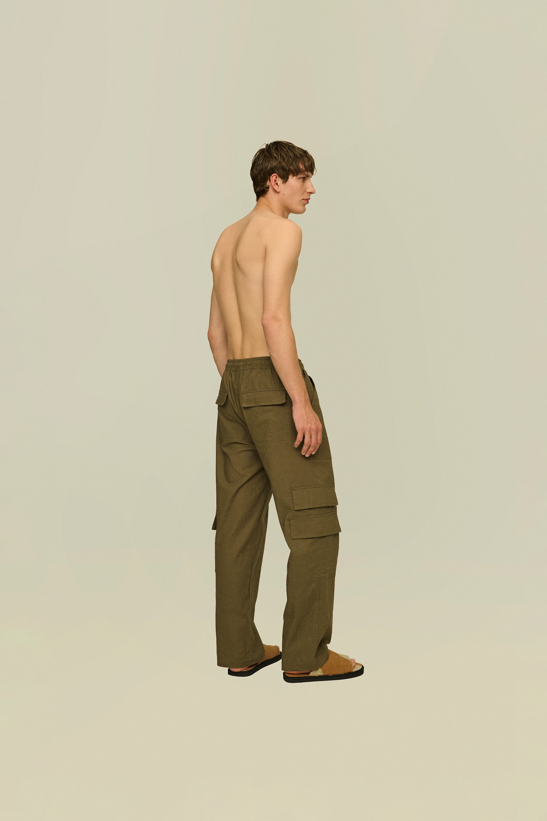 Monogram Detail Cargo Pants - Ready-to-Wear