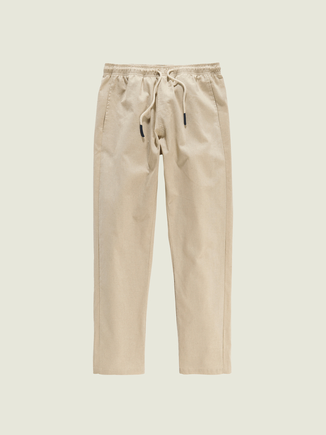 Beige Linen Long Pant | OAS
